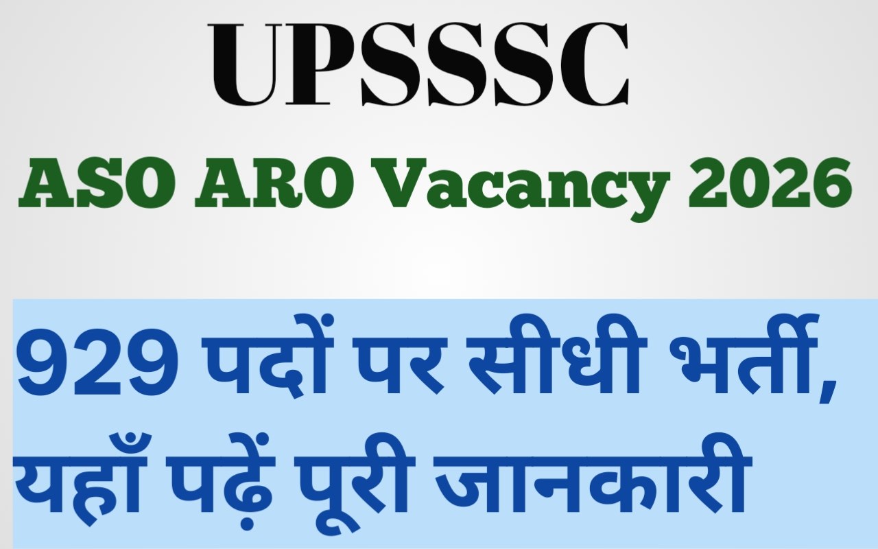 UPSSSC Recruitment 2026