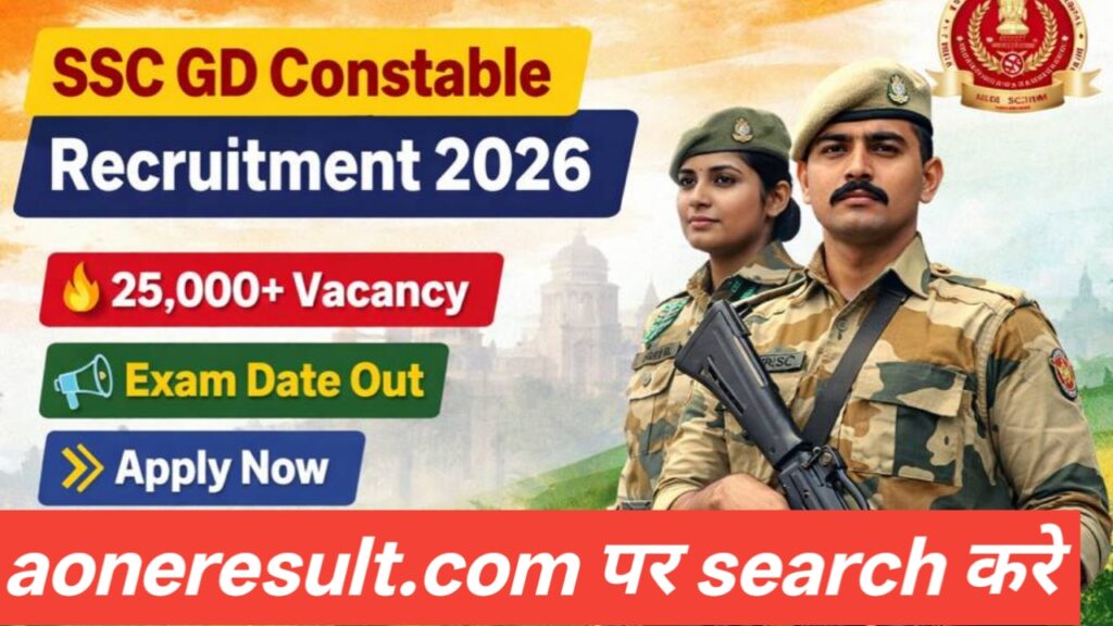 SSC GD Constable Exam Date 2026