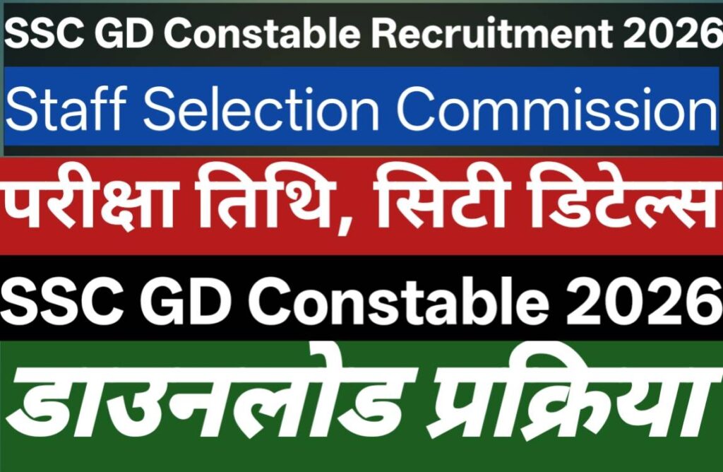 SSC GD Constable Recruitment 2026